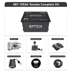 Epoch 48V 105Ah LiFePO4 Golf Cart Battery Set | 3500 Cycle | IP67 Rating | BMS Battery Epoch Batteries