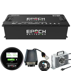 Epoch 48V 160Ah LiFePO4 Golf Cart Battery Set | 3500 Cycle | IP67 Rating | BMS Battery Epoch Batteries
