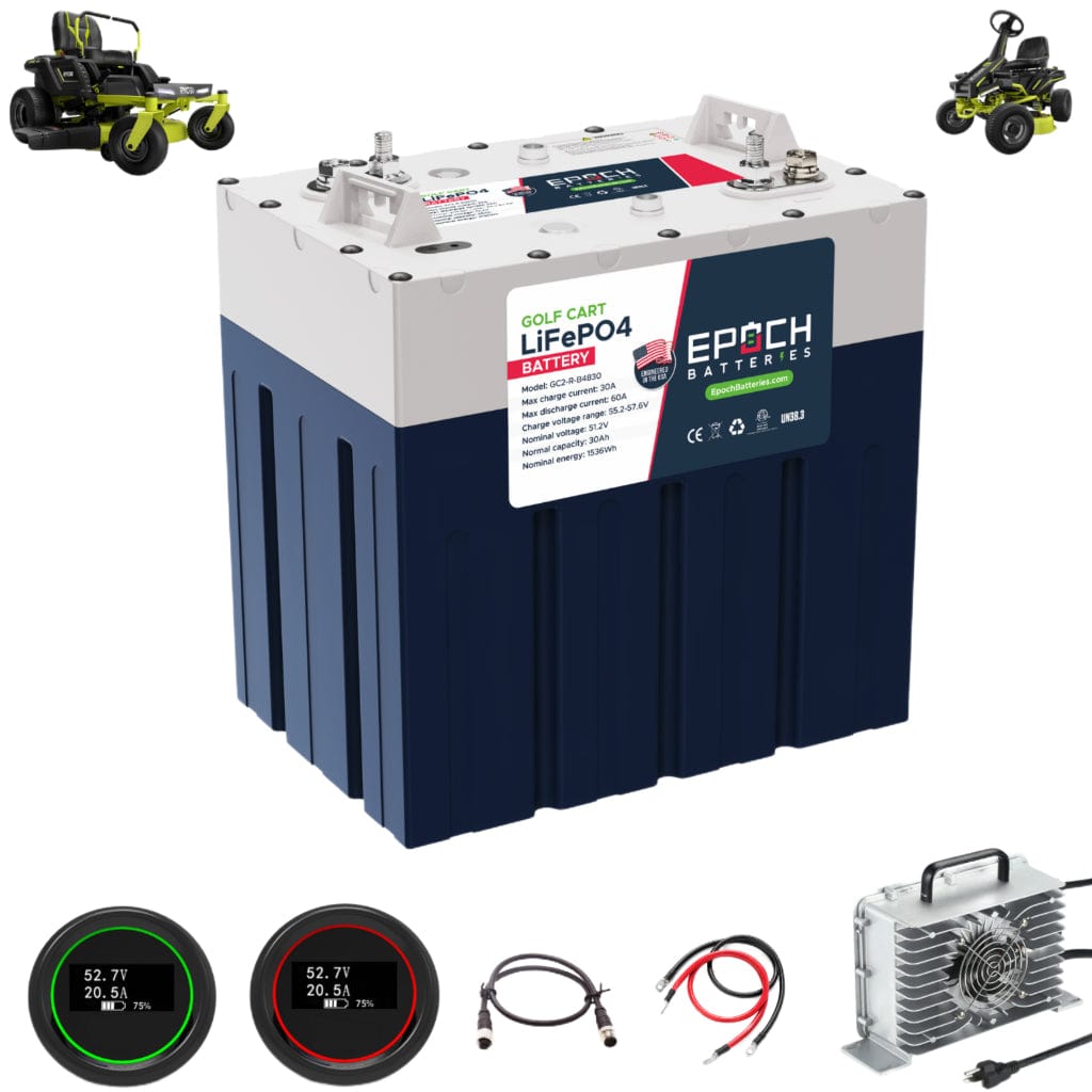 Epoch 48V 30Ah Ryobi Electric Lawn Motor Lithium Battery Set | 4000 Cycle | IP67 Rating | BMS Battery Epoch Batteries