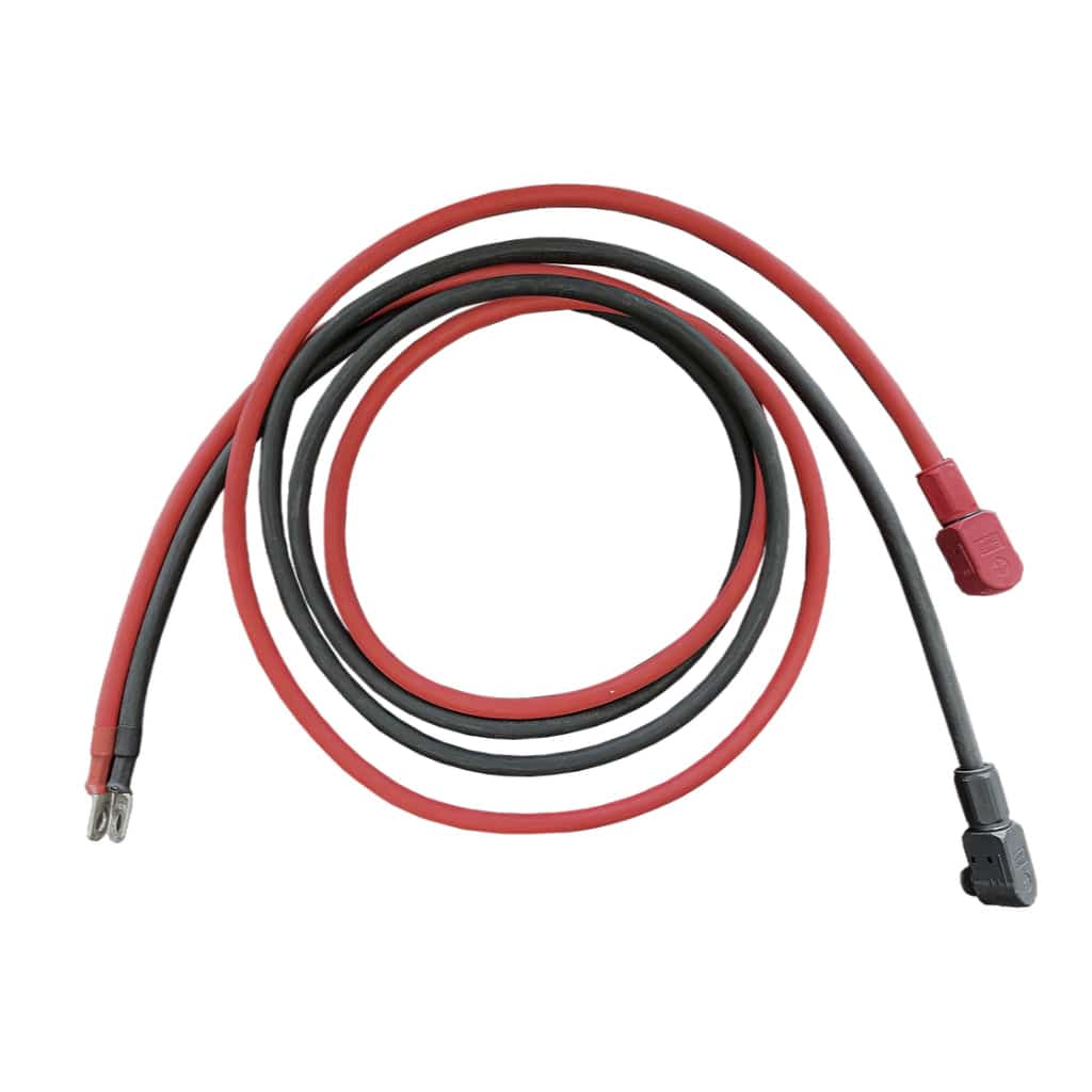 Epoch 4AWG 12 ft Pluggable Battery Connector with 5⁄16" Lugs for Rack Batteries | Battery to Inverter Connector Accessory Epoch Batteries