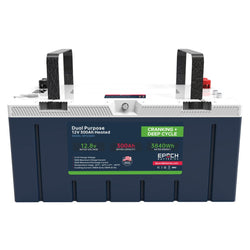 Epoch 12V 300Ah LiFePO4 Dual Purpose Battery | 6000 Cycles | IP67 Rated | Internal Heating Battery Epoch Batteries