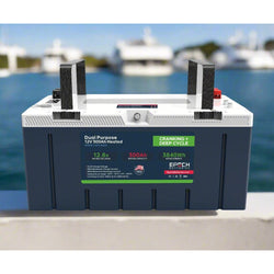 Epoch 12V 300Ah LiFePO4 Dual Purpose Battery | 6000 Cycles | IP67 Rated | Internal Heating Battery Epoch Batteries