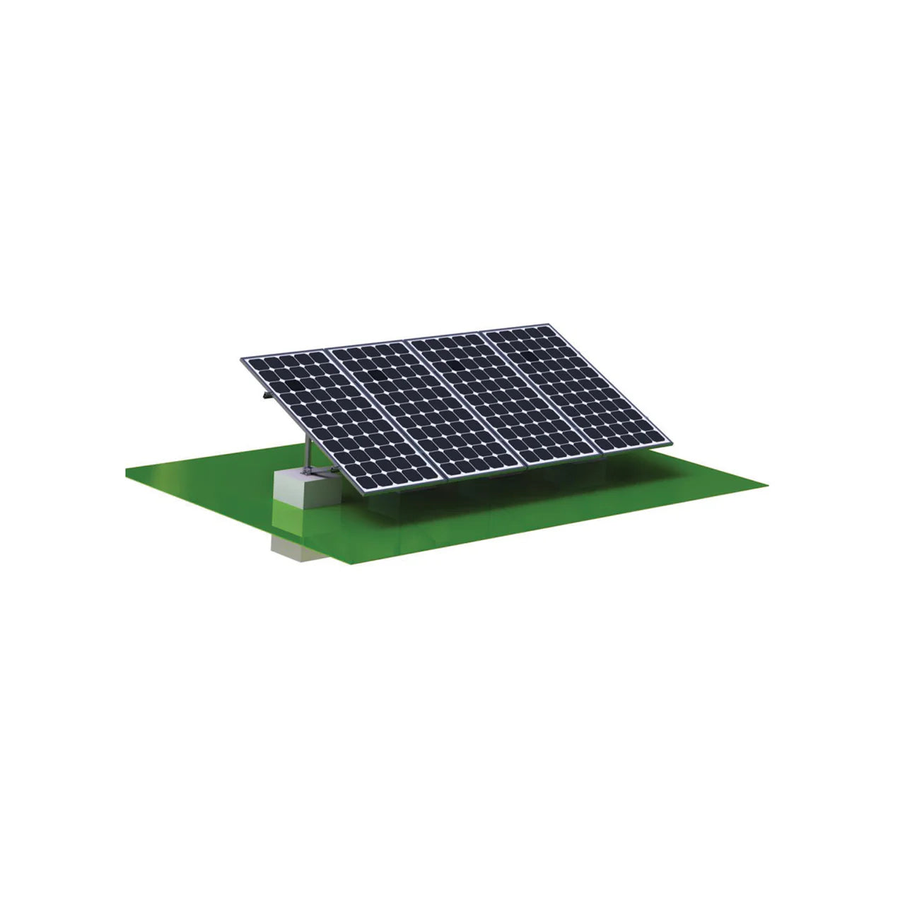 EG4 BrightMount Solar Panel Ground Mount Rack Kit | 3-4 Panel Ground Mount | Adjustable Angle Solar Panel Mount EG4