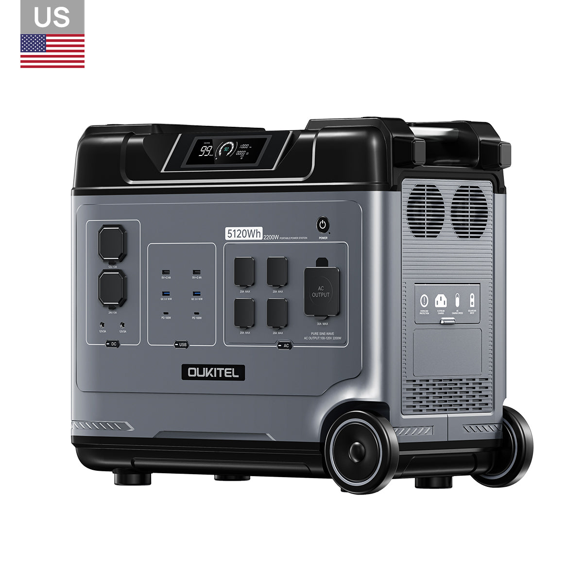 OUKITEL P5000 Portable Power Station 5120Wh/2200W