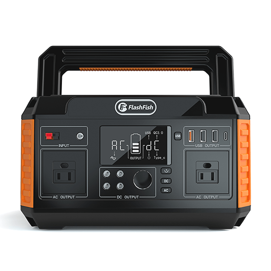 FlashFish P60 Portable Power Station | 560W 520Wh/140400mAh Solar Generators FlashFish