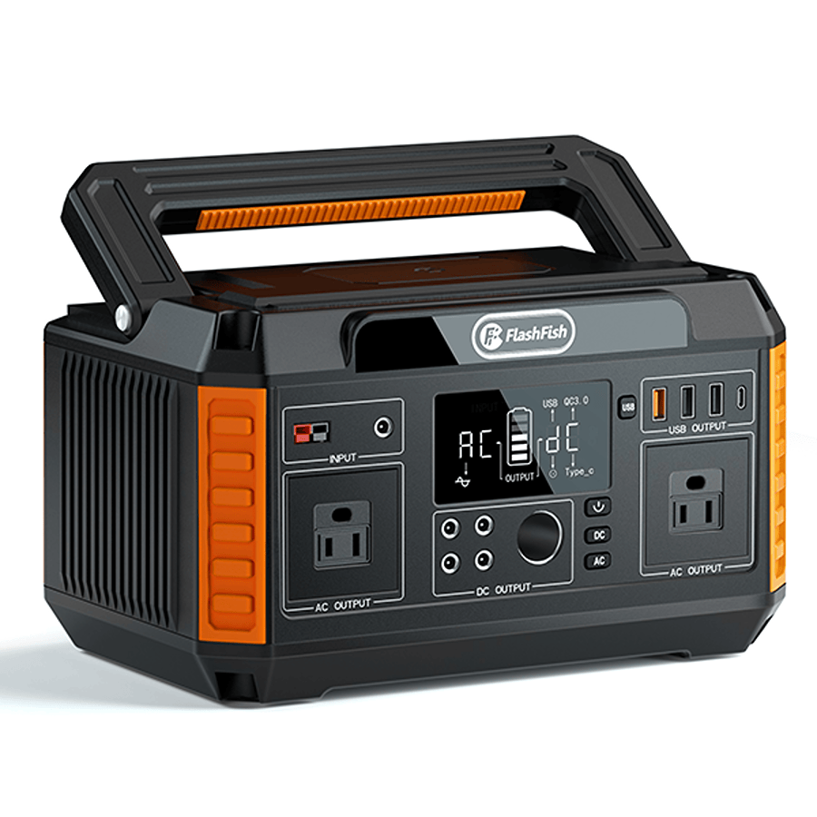 FlashFish P60 Portable Power Station | 560W 520Wh/140400mAh Solar Generators FlashFish Default Title