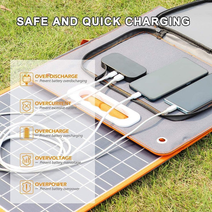 Flashfish TSP100 Foldable Solar Panel charging