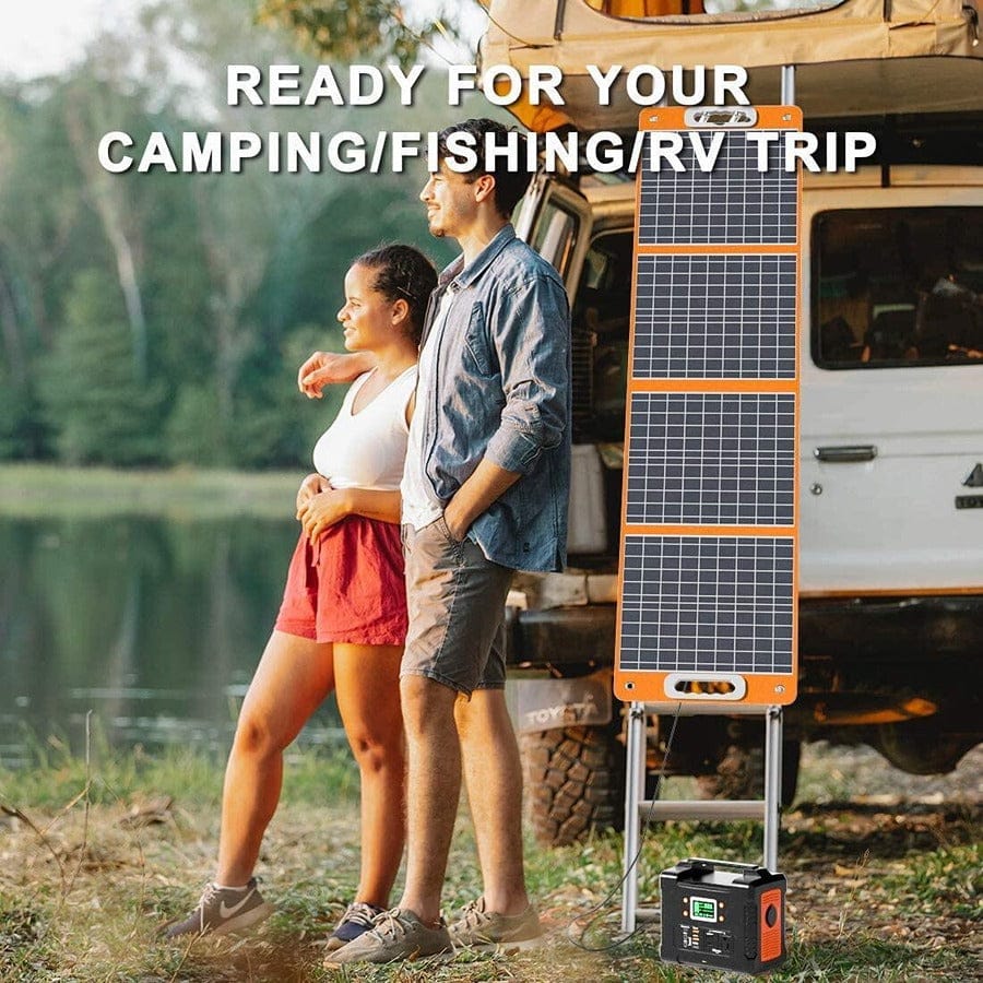 Flashfish TSP100 Foldable Solar Panel | 100W/18V Portable Solar Panels FlashFish