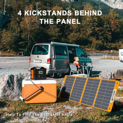 Flashfish TSP100 Foldable Solar Panel | 100W/18V Portable Solar Panels FlashFish