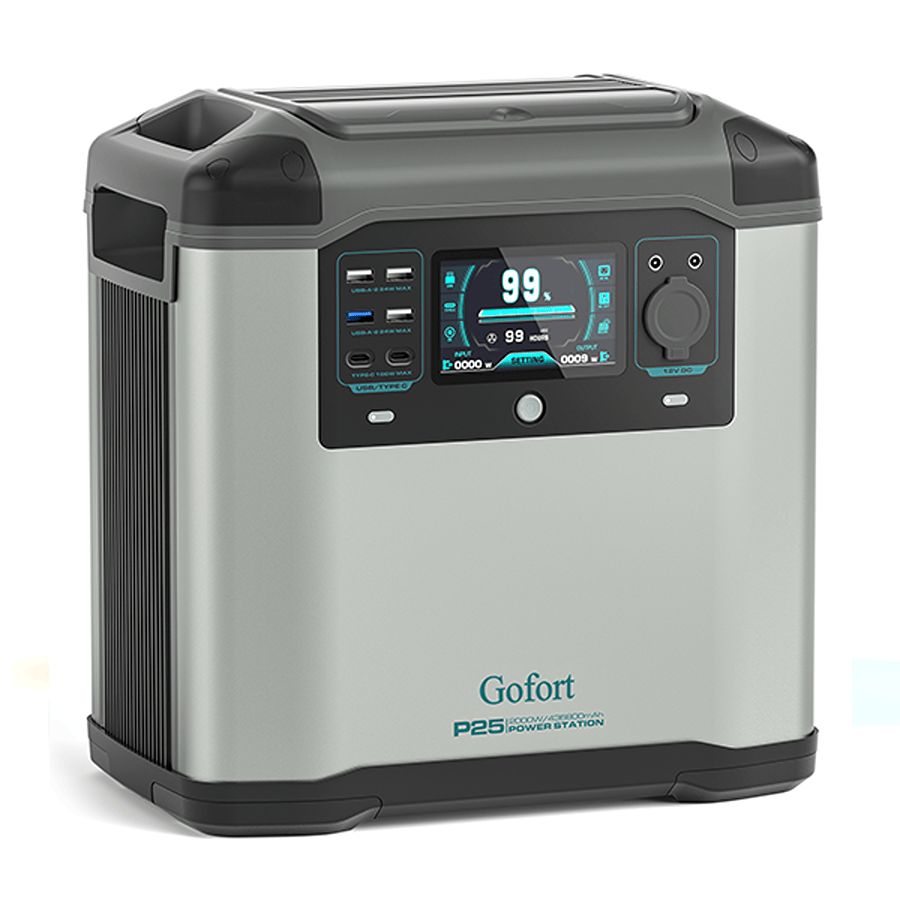 Gofort P25 Portable Backup UPS Power Station | 2000W 1573Wh Solar Generators Gofort