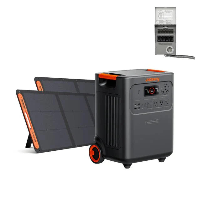 Jackery HomePower 3600 Plus + 2 x SolarSaga 200W + Manual Transfer Switch