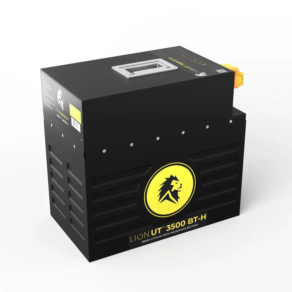 Lion Energy UT™ 3500 HTR - 12V Battery with Heater, 280Ah (3584Wh) LiFePO4, 12.8V Bluetooth Battery Lion Energy
