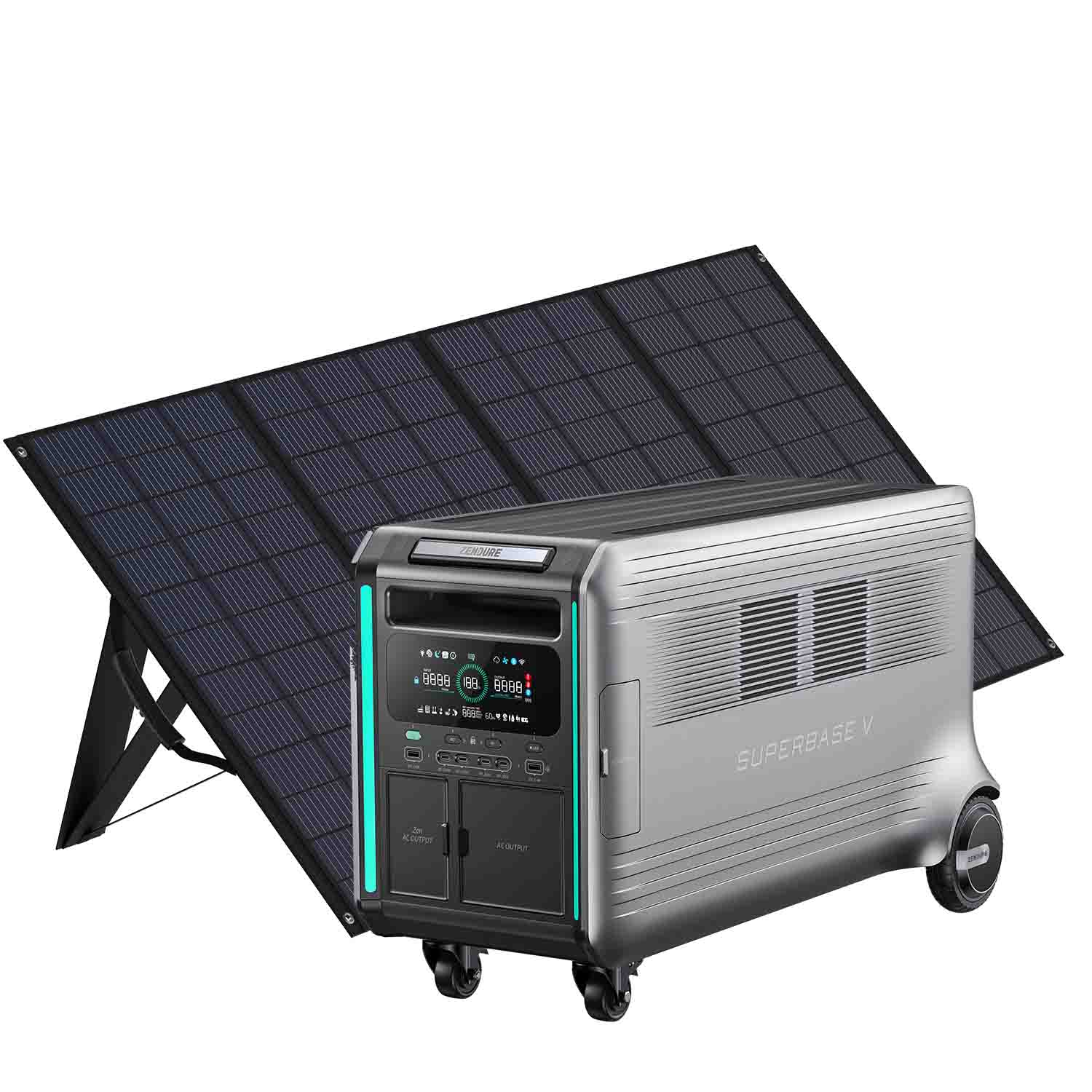 Zendure SuperBase V6400 Solar Generator With 1 400W Solar Panel