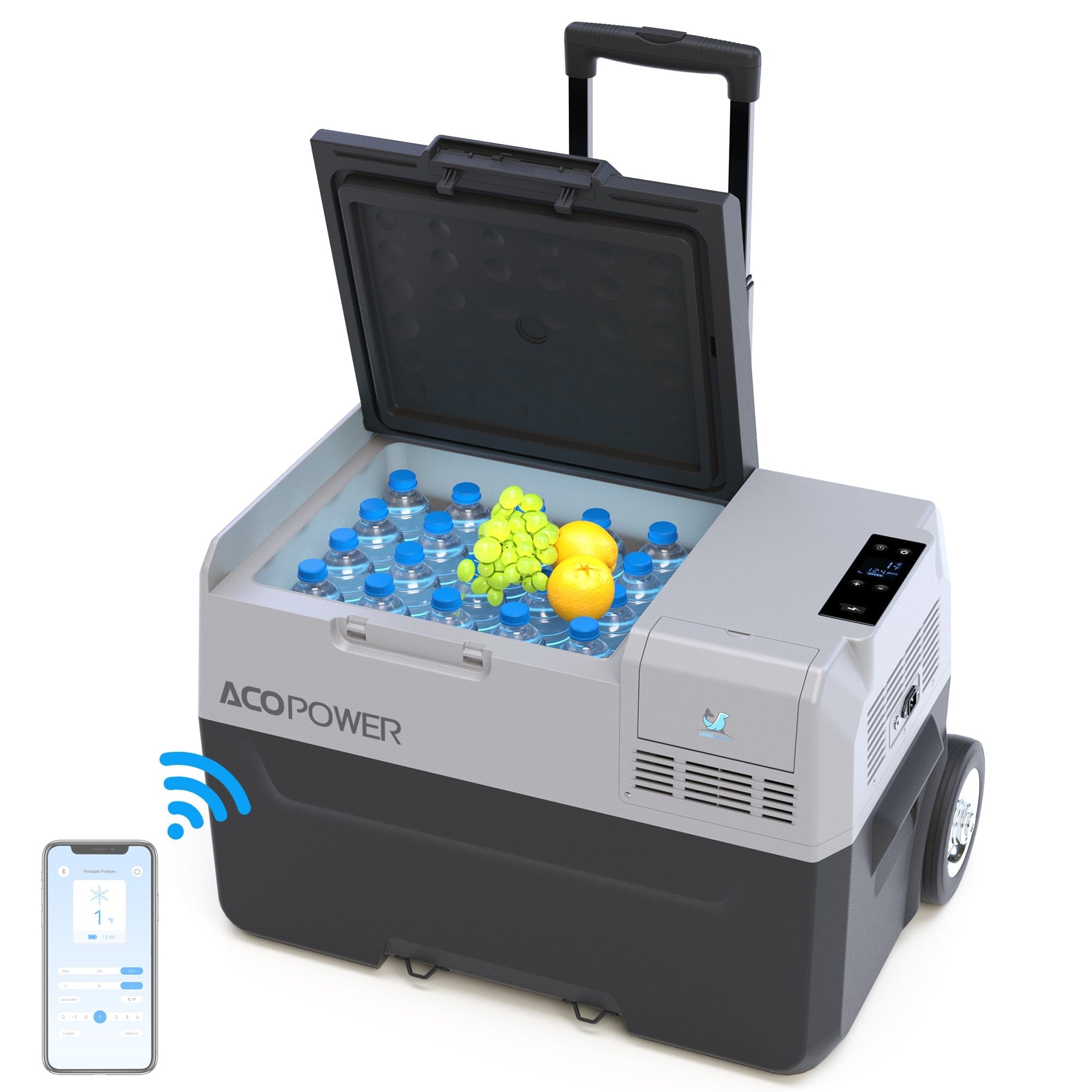 ACOPOWER LionCooler Pro Portable Solar Fridge Freezer, 32 Quarts Coolers Acopower Without Battery
