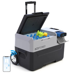 ACOPOWER LionCooler Pro Portable Solar Fridge Freezer, 32 Quarts Coolers Acopower With Battery