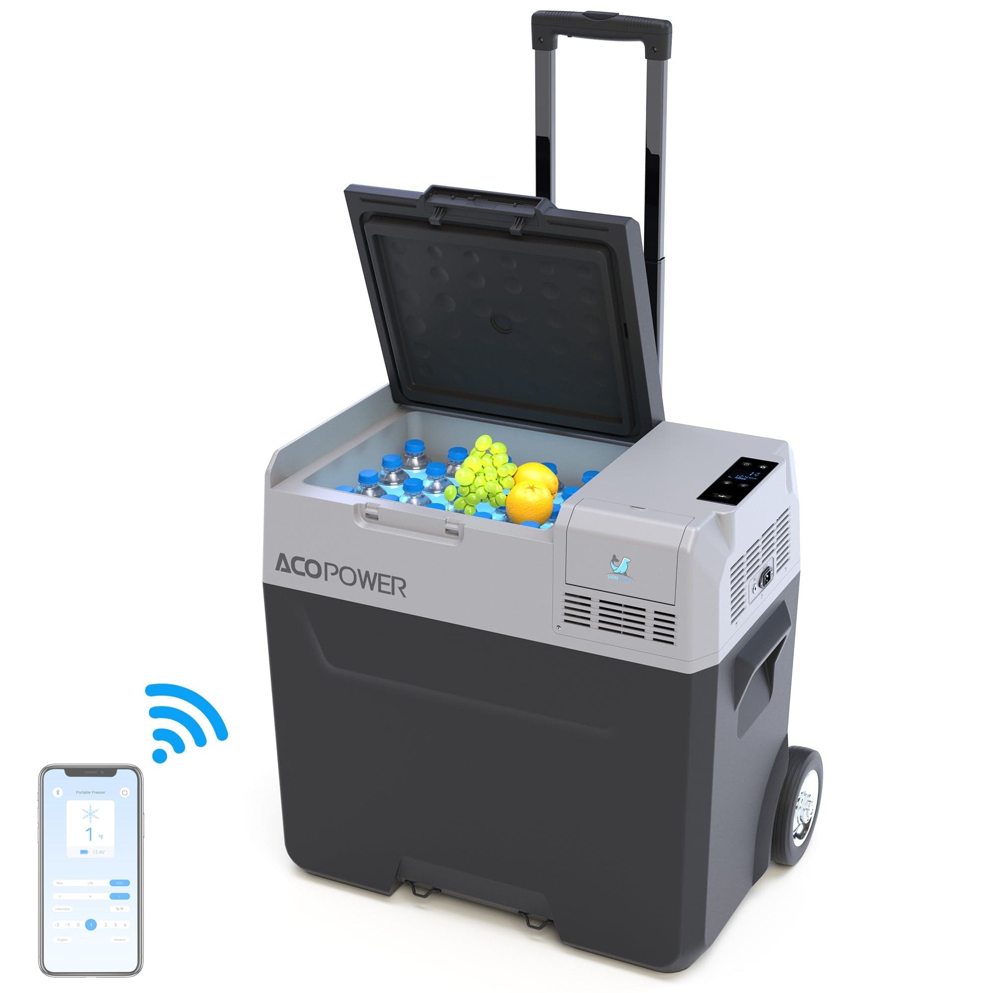 ACOPOWER LionCooler Pro Portable Solar Fridge Freezer, 52 Quarts Coolers Acopower Without Battery