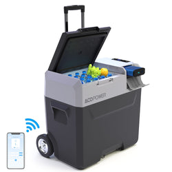 ACOPOWER LionCooler Pro Portable Solar Fridge Freezer, 52 Quarts Coolers Acopower With Battery