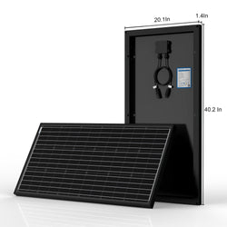ACOPOWER 12V/24V 200W Mono Solar RV Kits, 20A PWM Charge Controller (2x100w 20A) Solar Kits Acopower