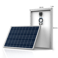 ACOPOWER 600W 12V Poly Solar RV Kits, 50A MPPT Charge Controller (6x100W 50A) Solar Kits Acopower