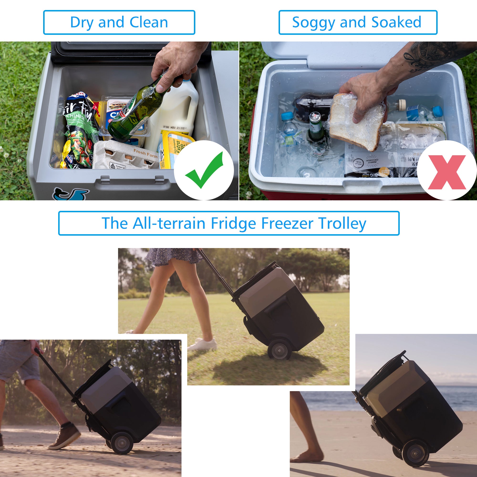 ACOPOWER LionCooler Pro Portable Solar Fridge Freezer, 32 Quarts