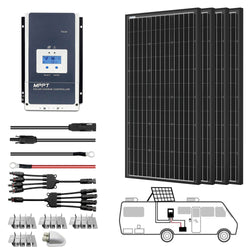 ACOPOWER 800 Watt Monocrystalline Solar RV Kit w/60A MPPT Charge Controller (4x200W 60A Kit) Solar Kits Acopower