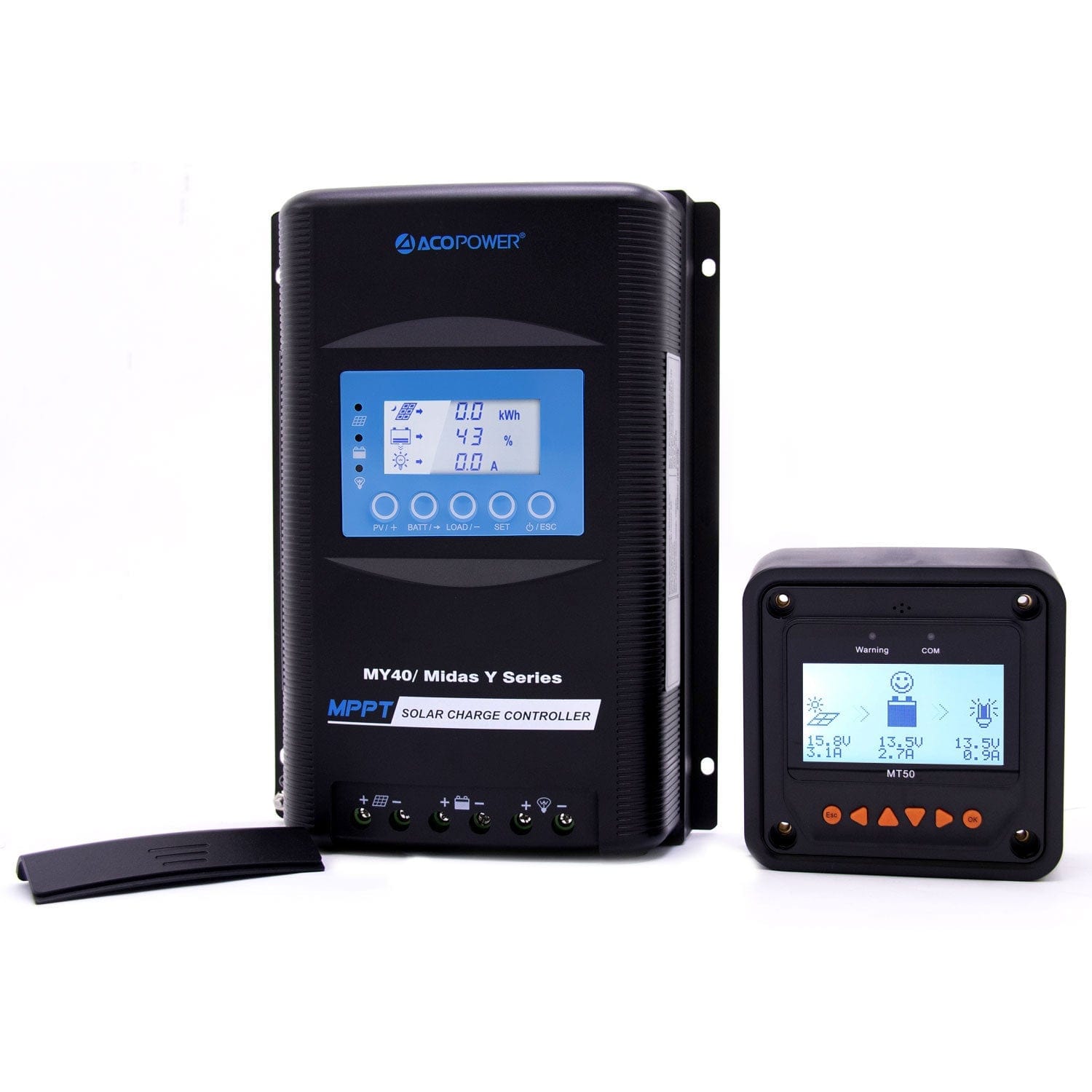 ACOPOWER Midas 40A MPPT Solar Charge Controller with Remote Meter MT-50(New Arrival 2020) Controllers Acopower