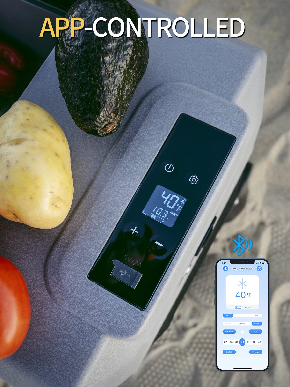 ACOPOWER LionCooler X30A Portable Solar Fridge Freezer, 32 Quarts Coolers Acopower