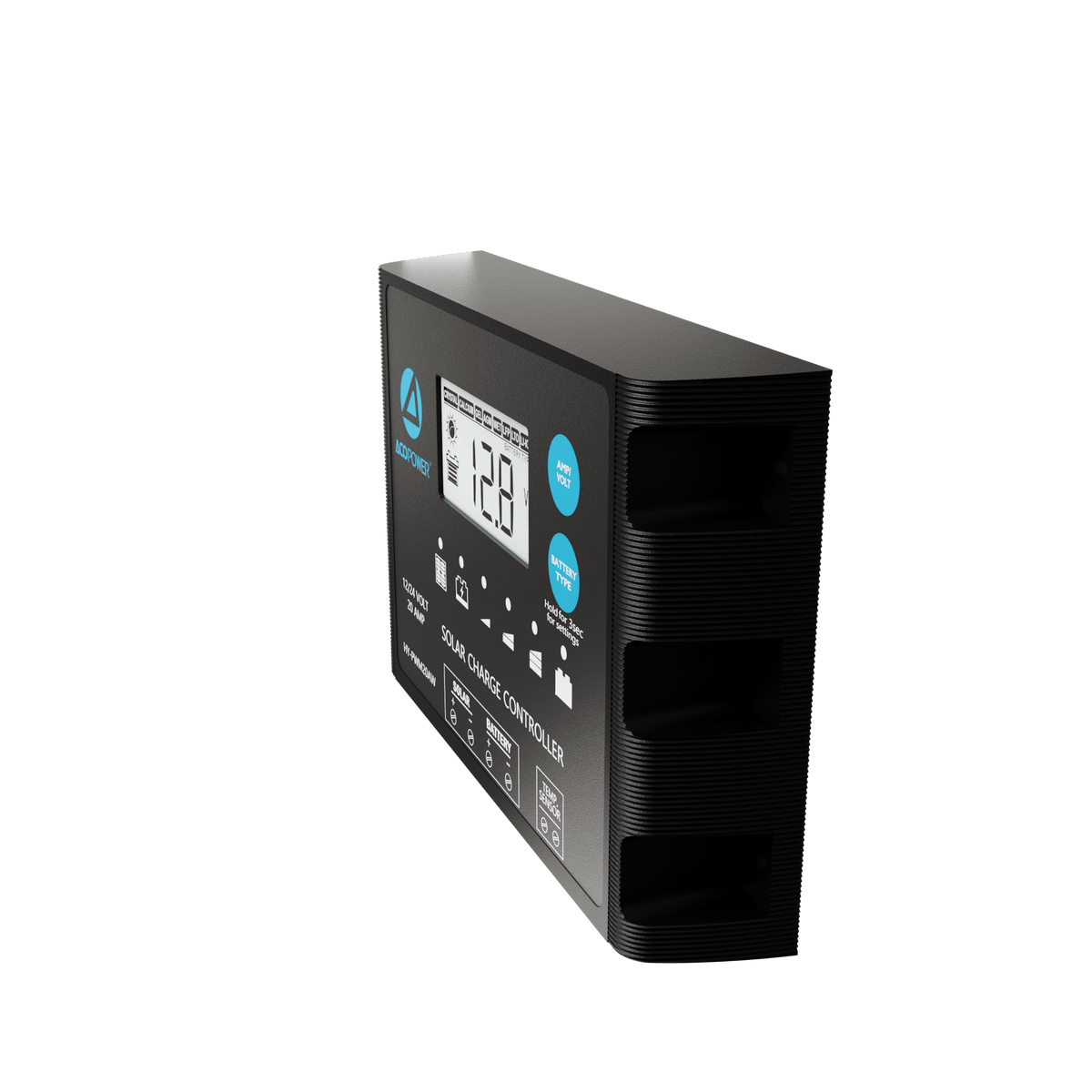 ACOPOWER 20A ProteusX Waterproof PWM Solar Charge Controller Compatible With 8 Battery Types