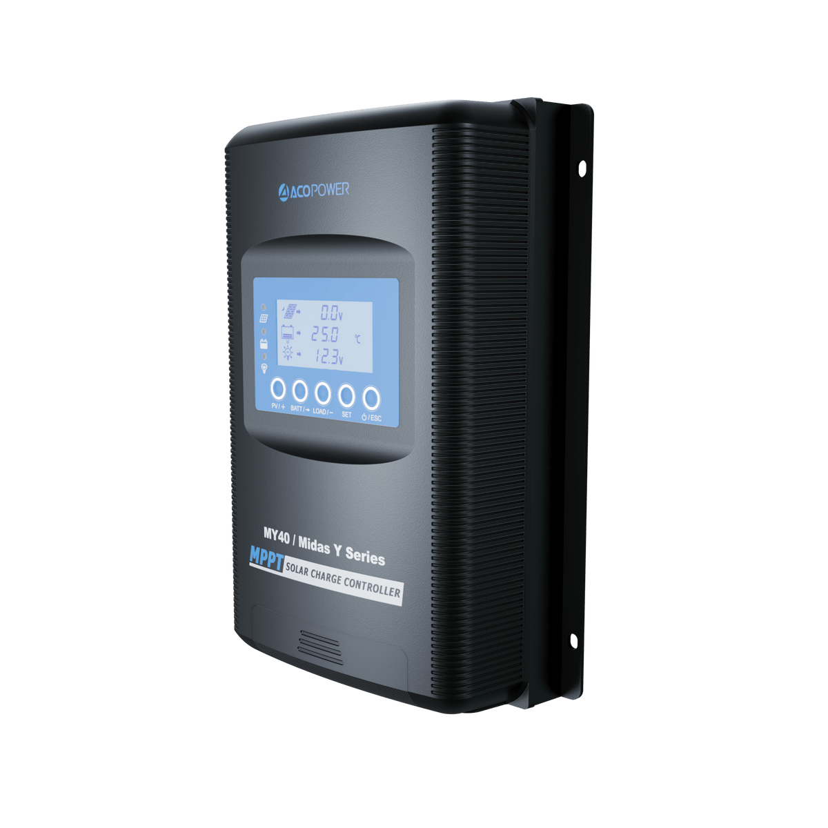 ACOPOWER Midas 40A MPPT Negative Ground Solar Panel Charge Controller LCD Display Controllers Acopower