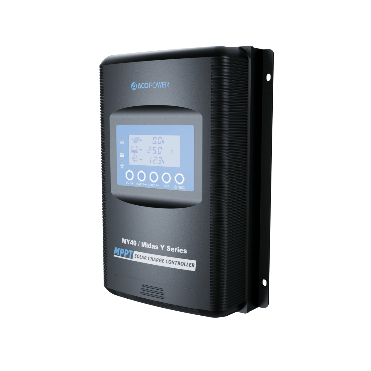 ACOPOWER Midas 40A MPPT Negative Ground Solar Panel Charge Controller LCD Display Controllers Acopower