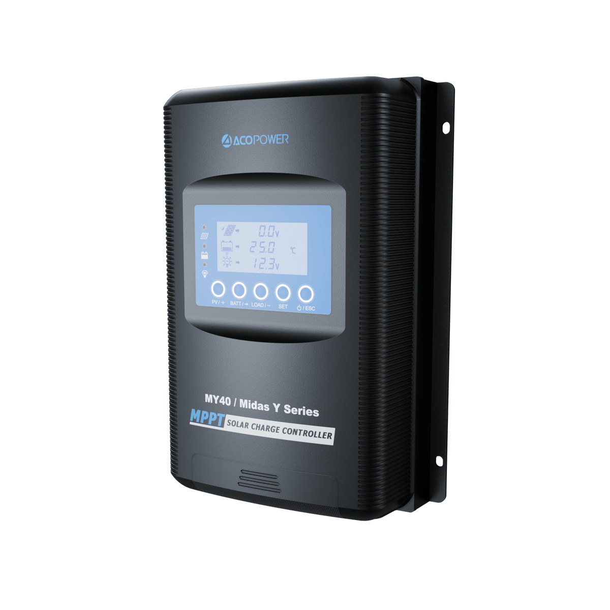 ACOPOWER Midas 40A MPPT Negative Ground Solar Panel Charge Controller LCD Display Controllers Acopower