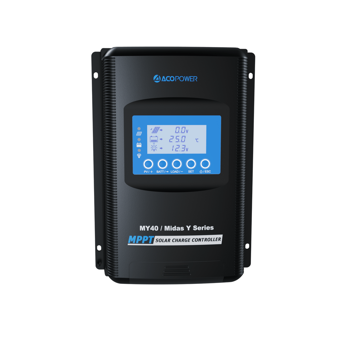 ACOPOWER Midas 40A MPPT Negative Ground Solar Panel Charge Controller LCD Display Controllers Acopower