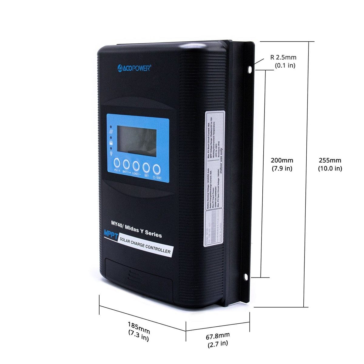 ACOPOWER 500W Mono Solar RV Kits, 40A MPPT Charge Controller (5x100W 40A) Solar Kits Acopower