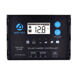ACOPOWER 20A ProteusX Waterproof PWM Solar Charge Controller Compatible With 8 Battery Types Controllers Acopower